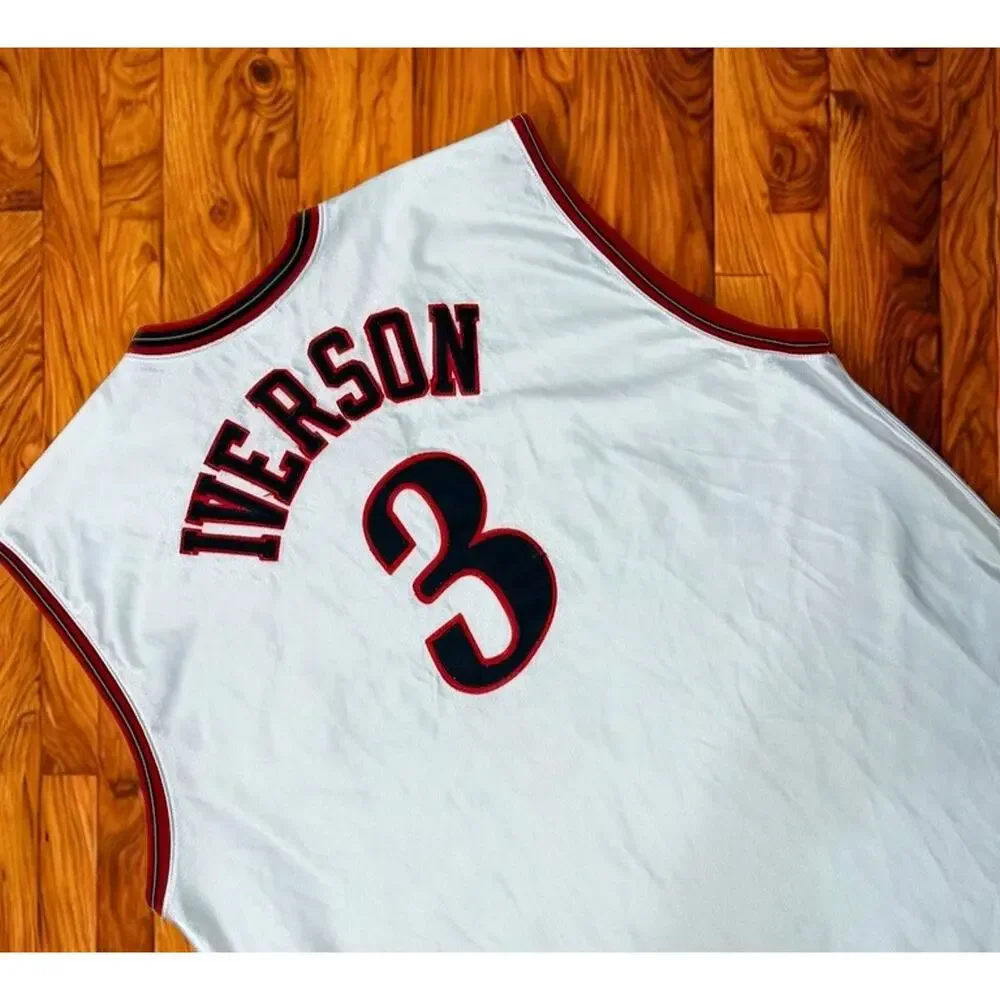 Philadelphia 76ers Allen Iverson #3 Champion Jersey 3XL 56 VTG Authentic - Picture 5 of 13